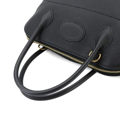 Hermes Bolide 31 2-Way Bag Taurillon Clemence Black Gold — view 6