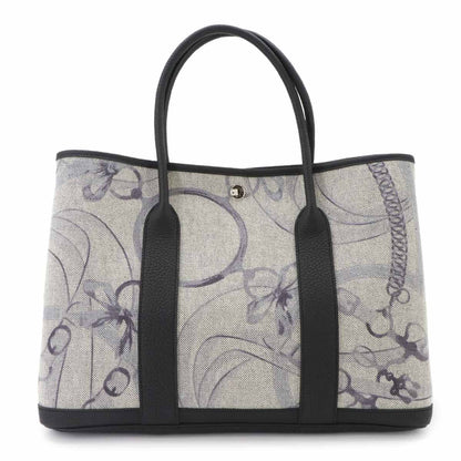 Hermes Garden Party PM Promenade du Matin Tote Toile H Negonda Black — view 3