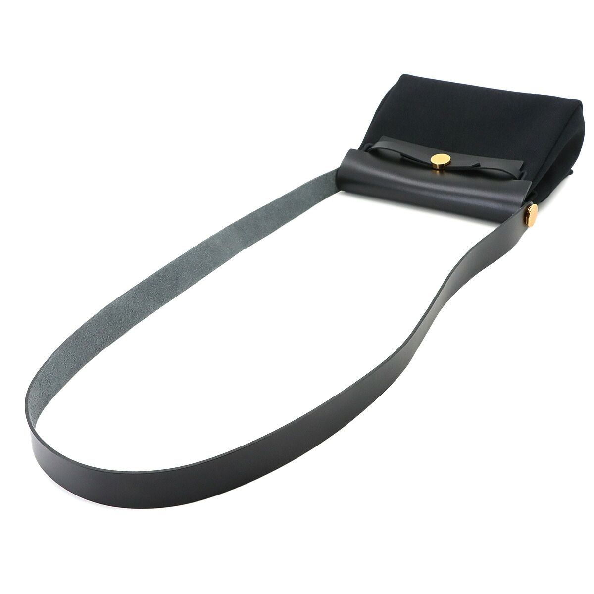 Hermes Herbag Zip 20 Shoulder Bag Toile Hunter Black — view 6