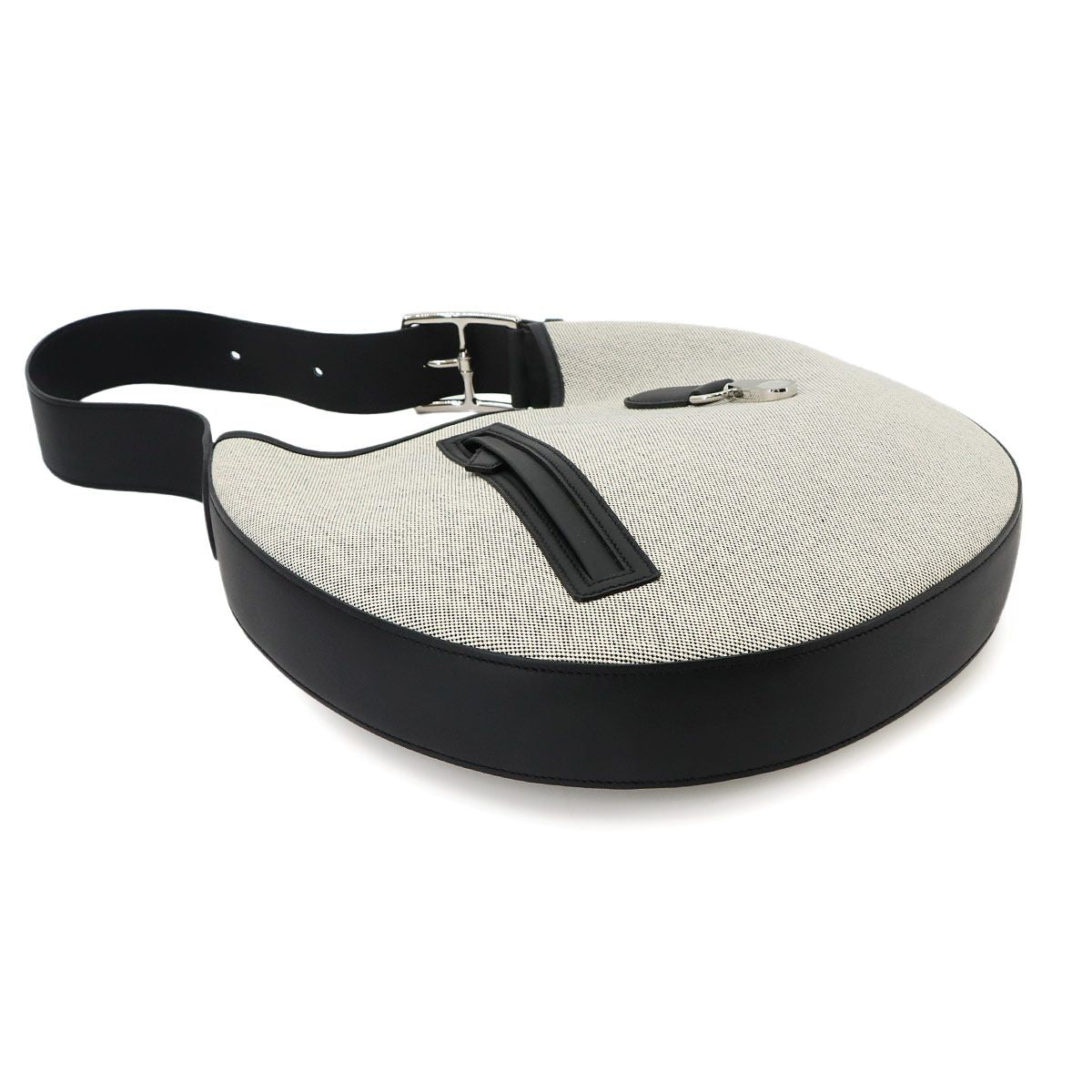 Hermes Arcon Shoulder Bag Toile H Swift Black Silver — view 5