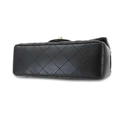 Chanel Mini Quilted 20 Chain Shoulder Bag Lambskin Black — view 5