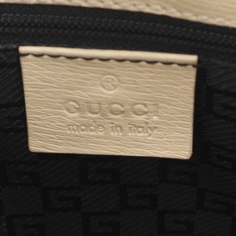 Gucci Jackie Leather Tote Shoulder Hand Beige — view 8