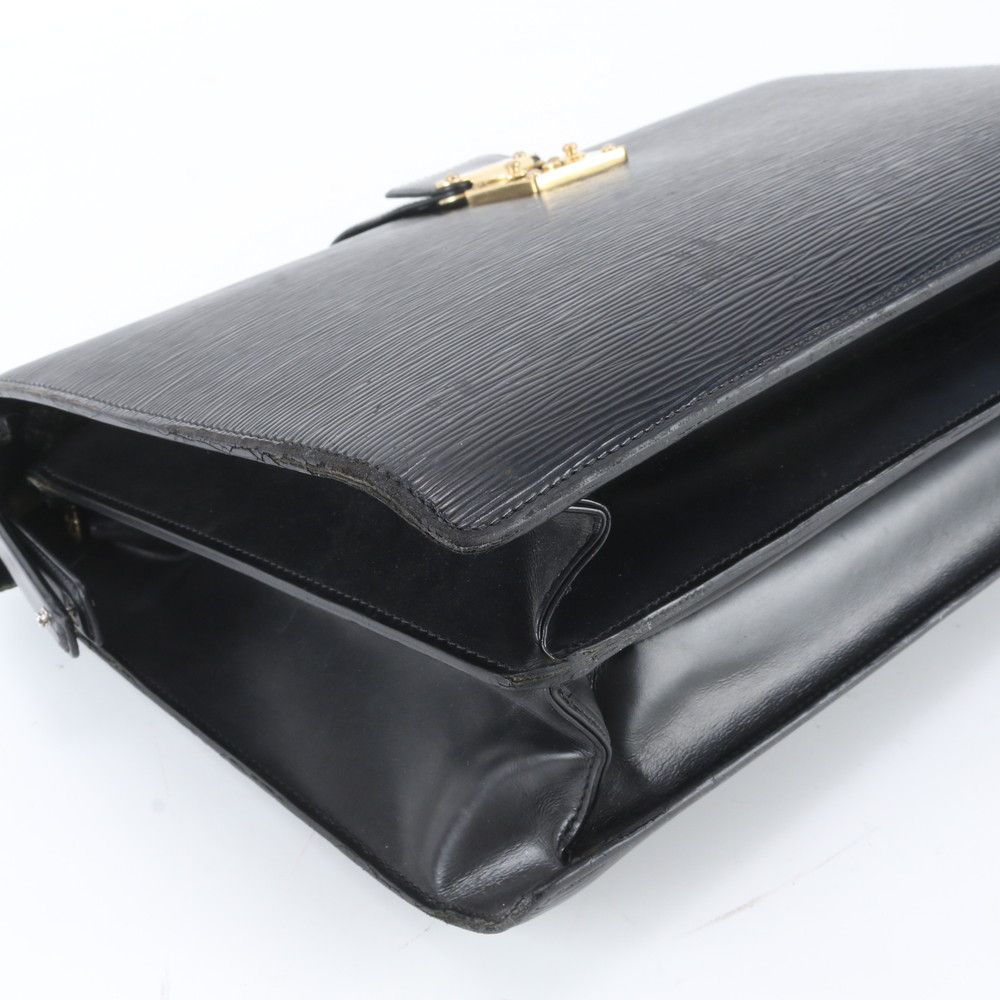 Louis Vuitton Epi Serviette Vermoir Leather Business Document Tote — view 5