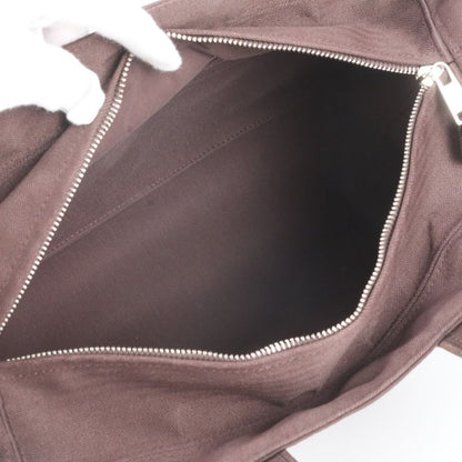 Hermes Acapulco PM Toile Chevron Leather Tote — view 7
