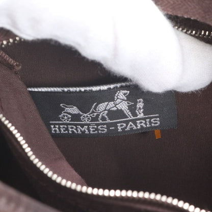 Hermes Acapulco PM Toile Chevron Leather Tote — view 8
