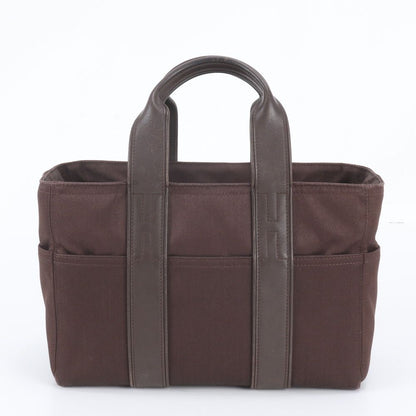 Hermes Acapulco PM Toile Chevron Leather Tote — view 3