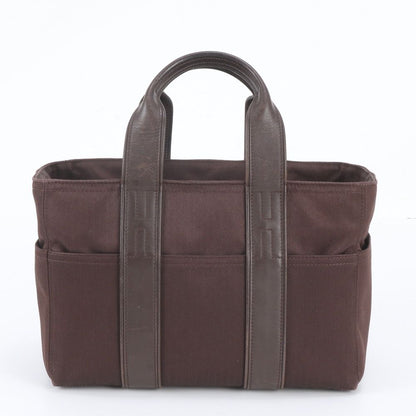 Hermes Acapulco PM Toile Chevron Leather Tote