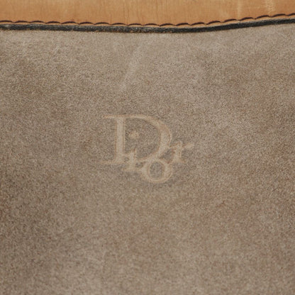 Dior Leather Boston Bag Tote Travel Business Brown — view 8
