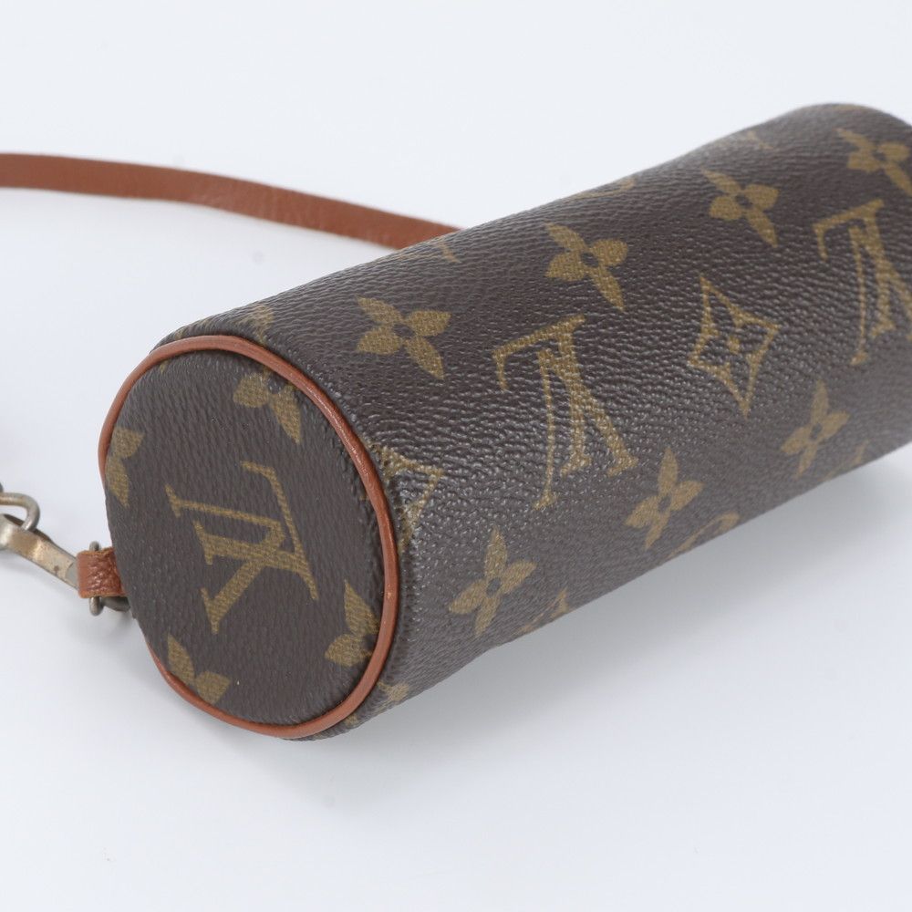 Louis Vuitton Monogram Papillon Pouch Only Leather Handbag — view 5