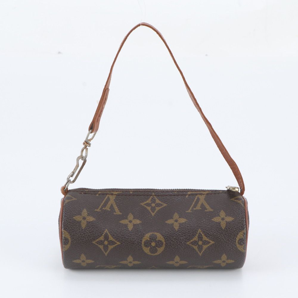 Louis Vuitton Monogram Papillon Pouch Only Leather Handbag — view 3
