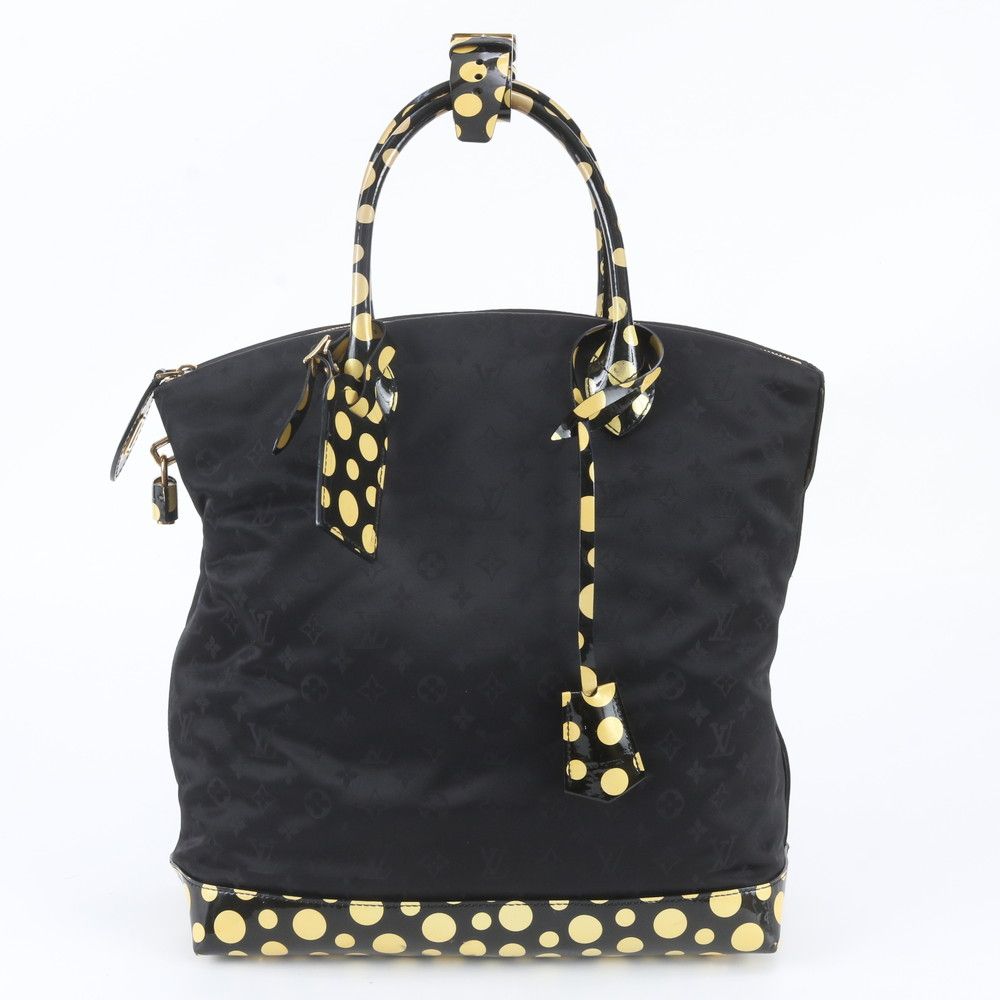 Louis Vuitton Yayoi Kusama LV YK Dot Infinity Lockit MM Leather Tote