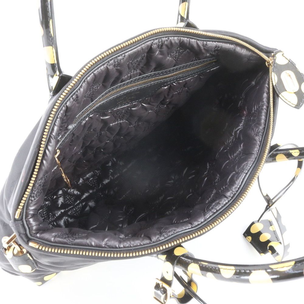 Louis Vuitton Yayoi Kusama LV YK Dot Infinity Lockit MM Leather Tote — view 7