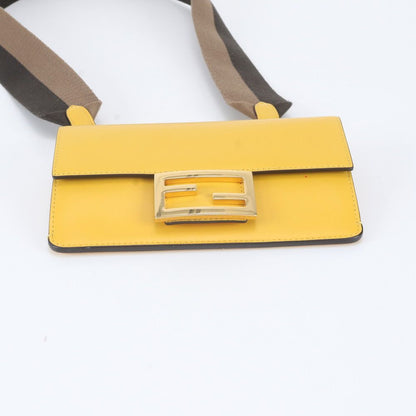 Fendi Flat Baguette Mini Leather 2-Way Shoulder Bag — view 6
