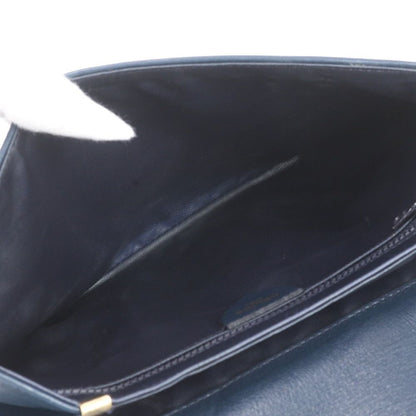 Celine Leather Shoulder Bag Crossbody Navy — view 7