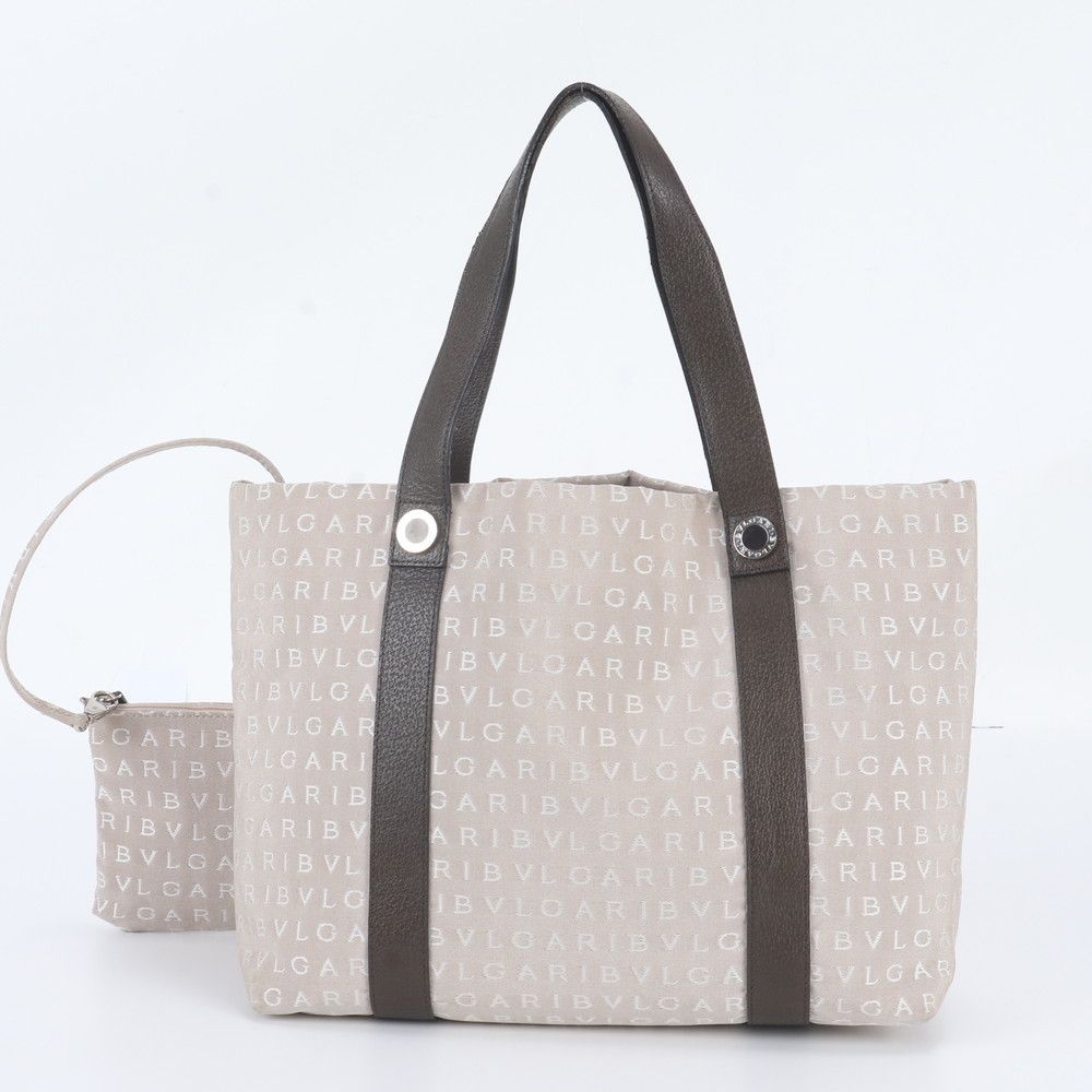 Bvlgari Logomania Leather Tote — view 3