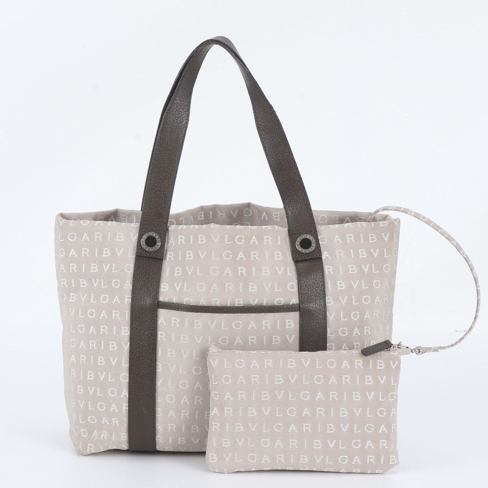 Bvlgari Logomania Leather Tote