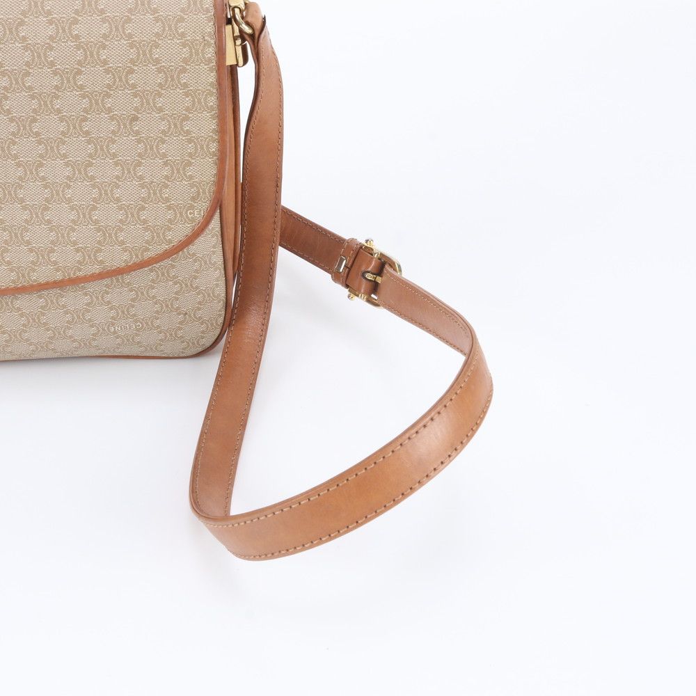 Celine Vintage Macadam Leather Shoulder Bag — view 2