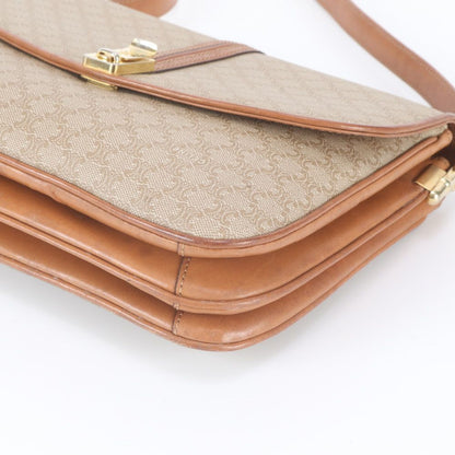 Celine Vintage Macadam Leather Shoulder Bag — view 5