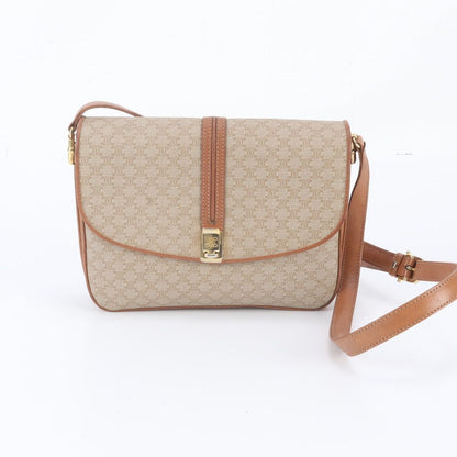 Celine Vintage Macadam Leather Shoulder Bag