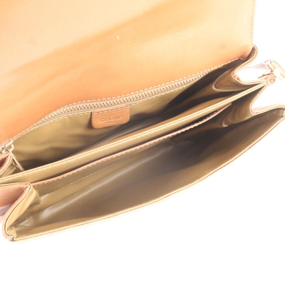 Celine Vintage Macadam Leather Shoulder Bag — view 7