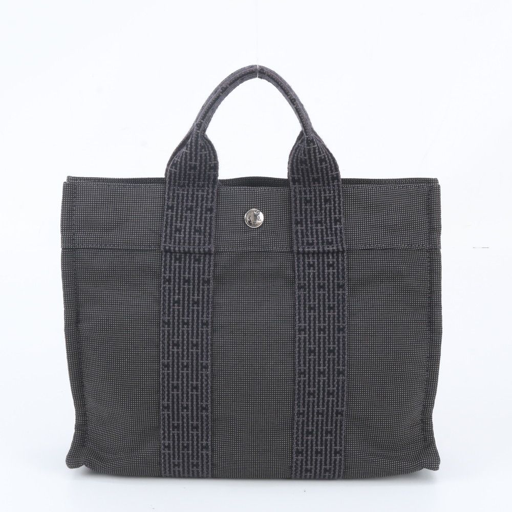 Hermes Her Line PM Tote Shoulder Business Document Gray
