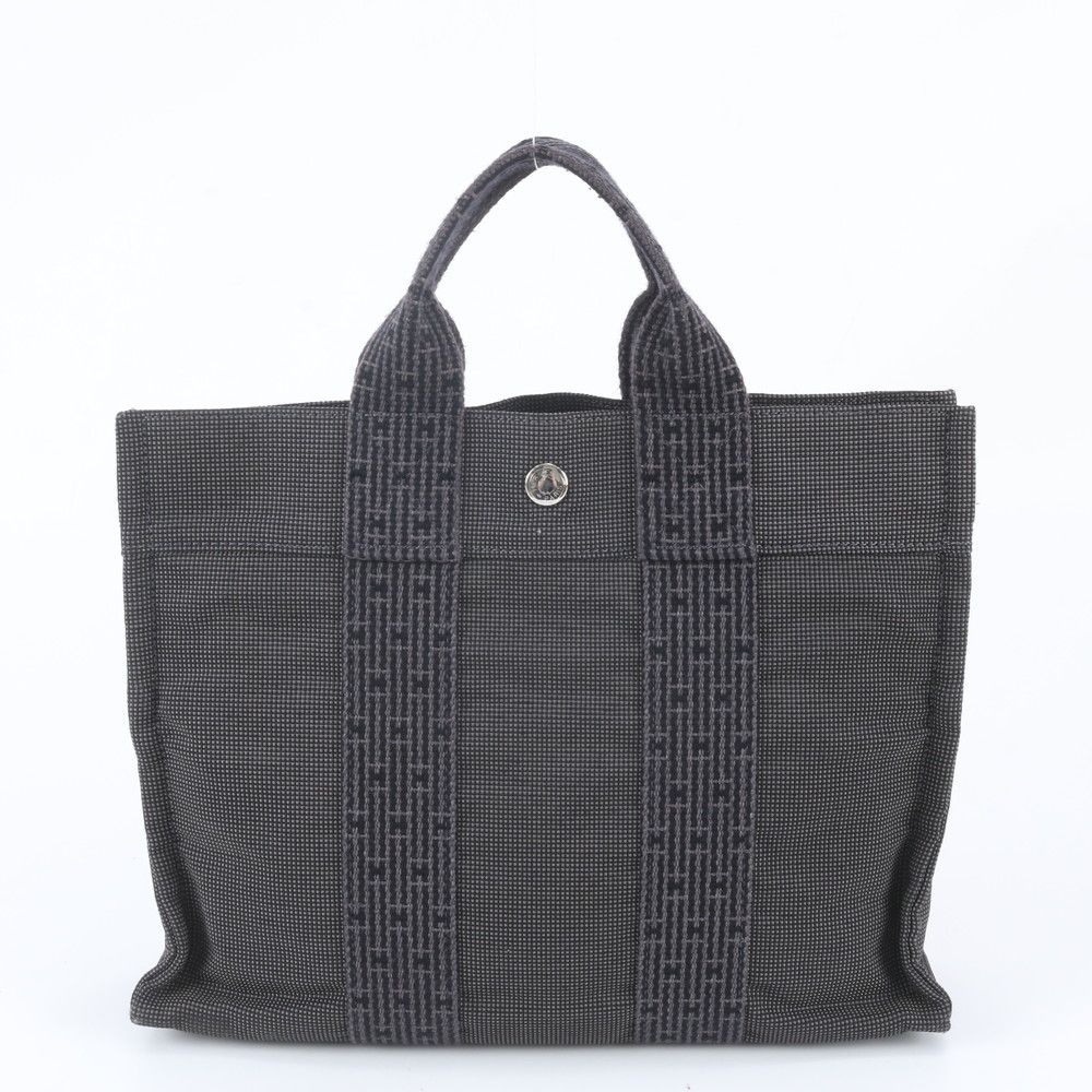 Hermes Her Line PM Tote Shoulder Business Document Gray — view 3