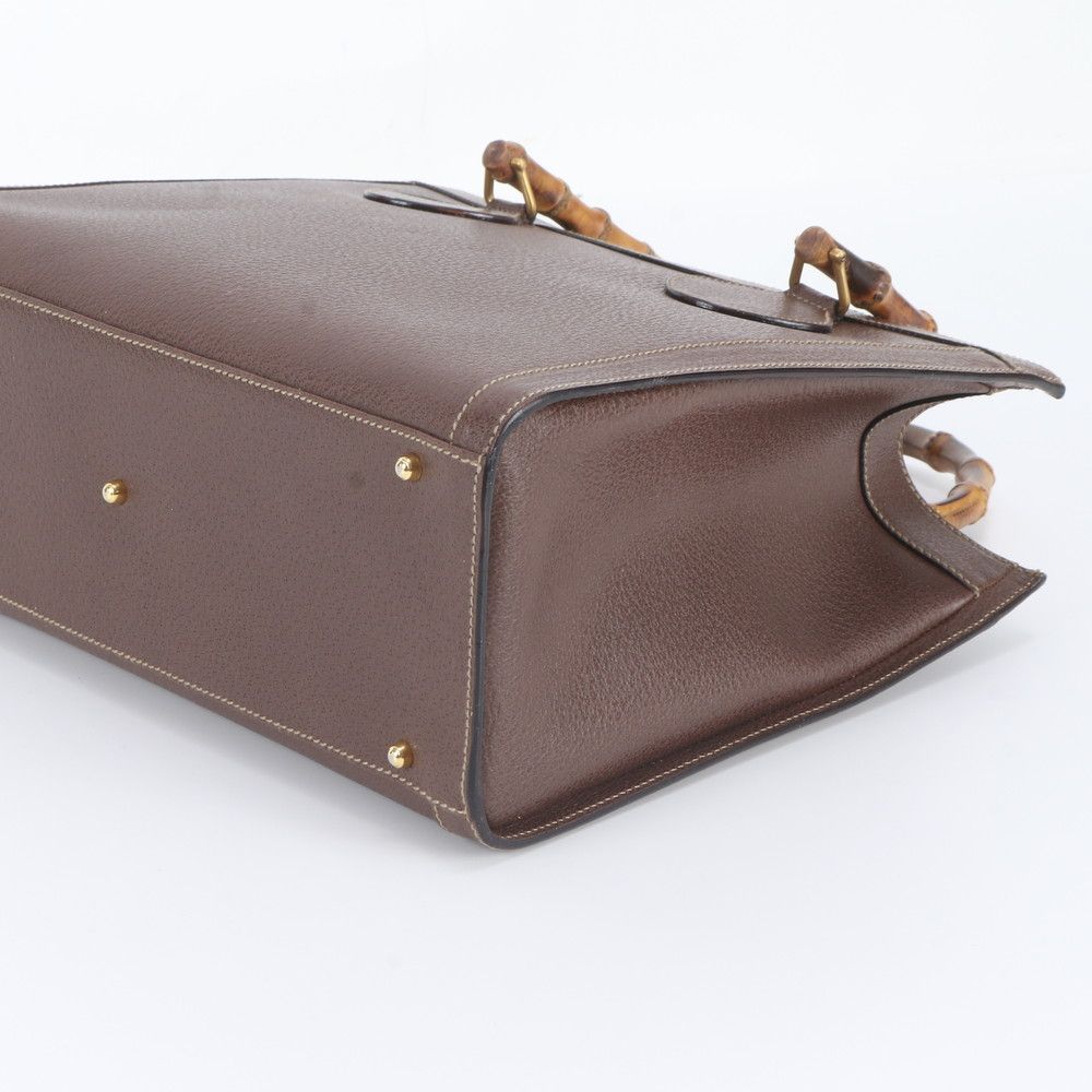 Gucci Vintage Bamboo Diana Leather Tote — view 4