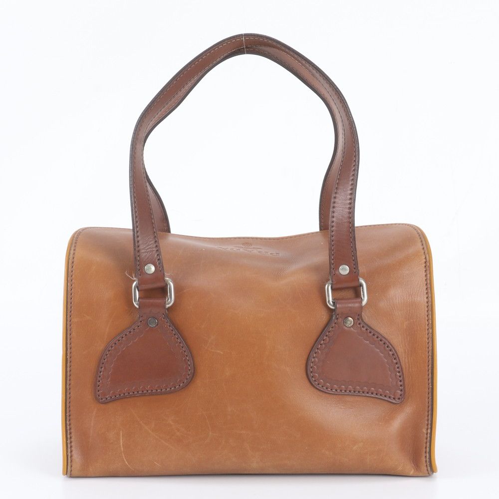 Prada Leather Tote Shoulder Hand Brown — view 2