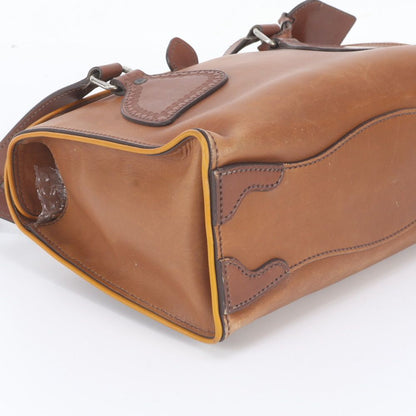 Prada Leather Tote Shoulder Hand Brown — view 4