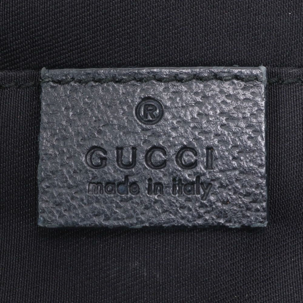 Gucci GG Canvas Leather Tote Shoulder Business Document Black — view 8