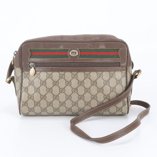 Gucci Vintage GG Supreme Sherry 119 02 088 Leather Shoulder Bag