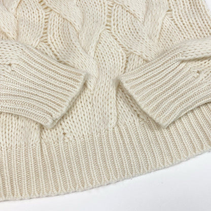 Celine Cashmere 100 Knit Sweater Low Gauge Shoulder Button Cream — view 5