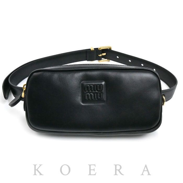 Miu Miu Logo Belt Bag Black