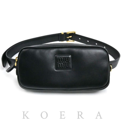 Miu Miu Logo Belt Bag Black