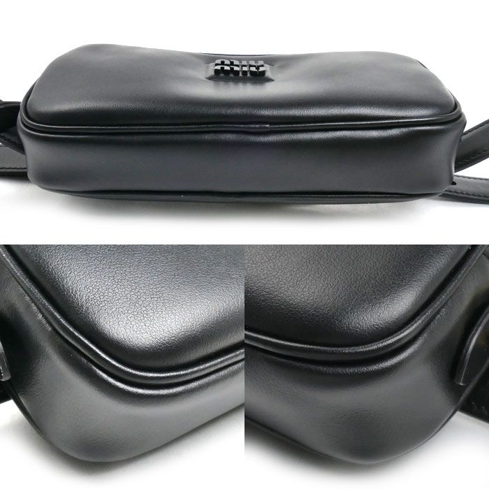 Miu Miu Logo Belt Bag Black — view 3