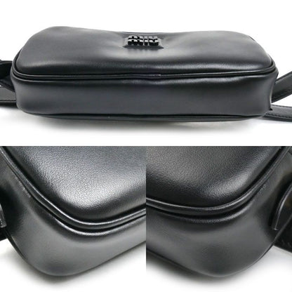 Miu Miu Logo Belt Bag Black — view 3
