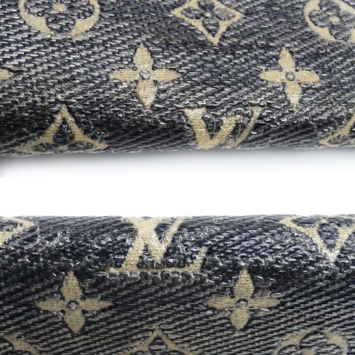 Louis Vuitton Zippy Wallet Zip Around Monogram Jacquard Silver Navy — view 6