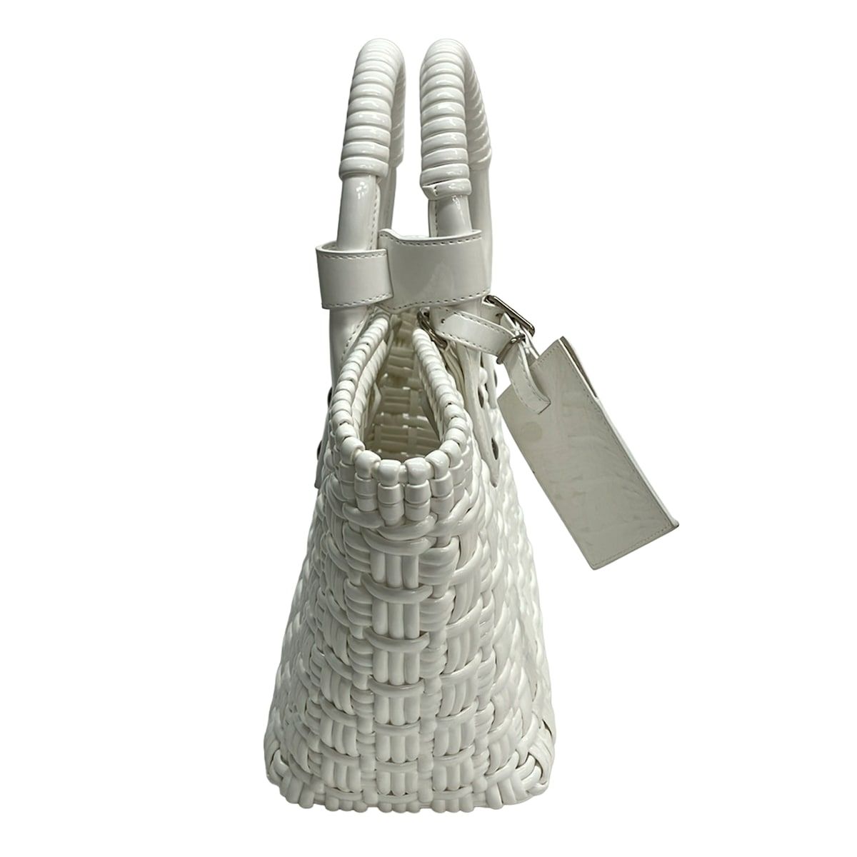 Balenciaga Tote Bistro XS Basket White Cotton — view 2