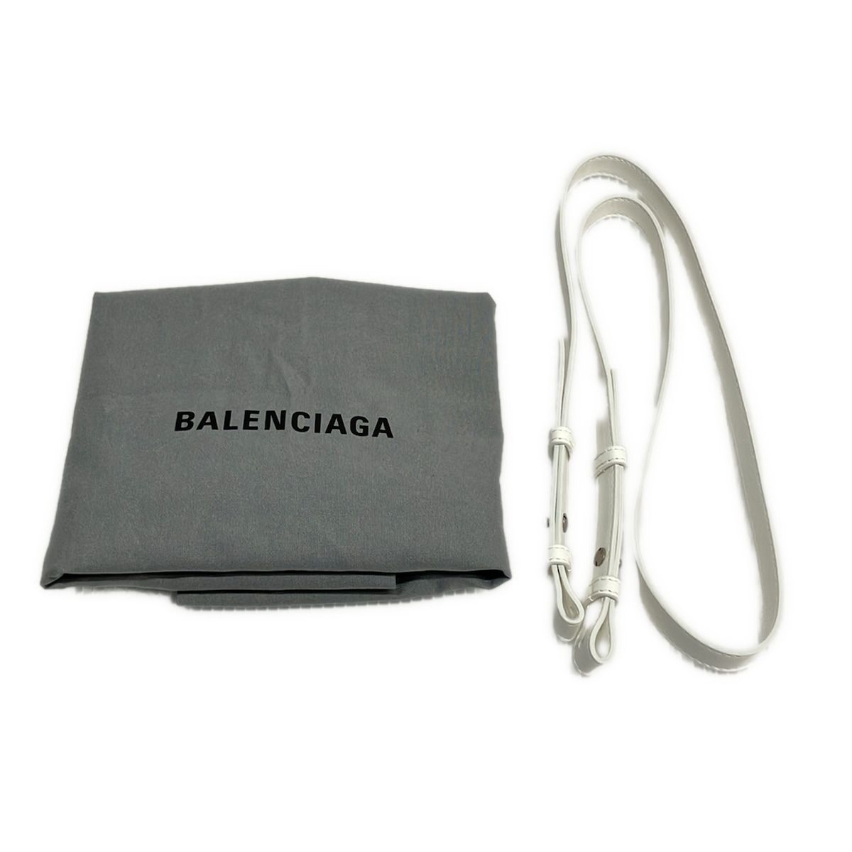 Balenciaga Tote Bistro XS Basket White Cotton — view 8