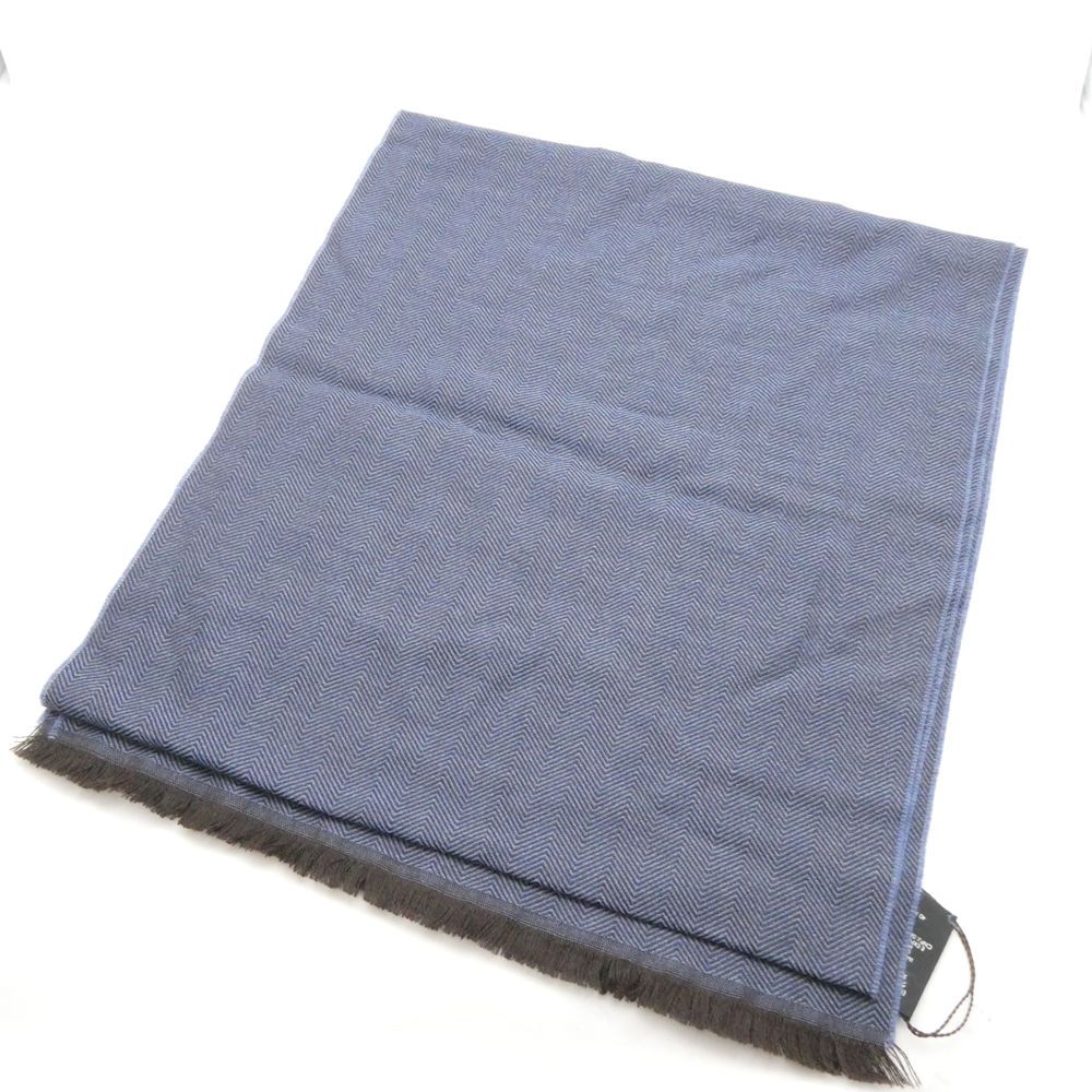 Gucci Shawl Wool 100% Scarf Fringe Herringbone — view 2