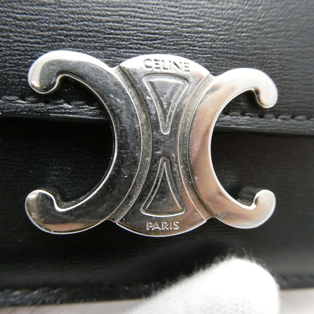 Celine Card Case with Triomphe Flap Business — view 3