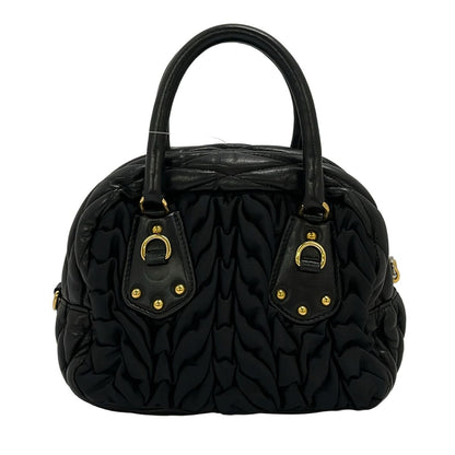 Prada Gathered Black Mini Bag Leather — view 3