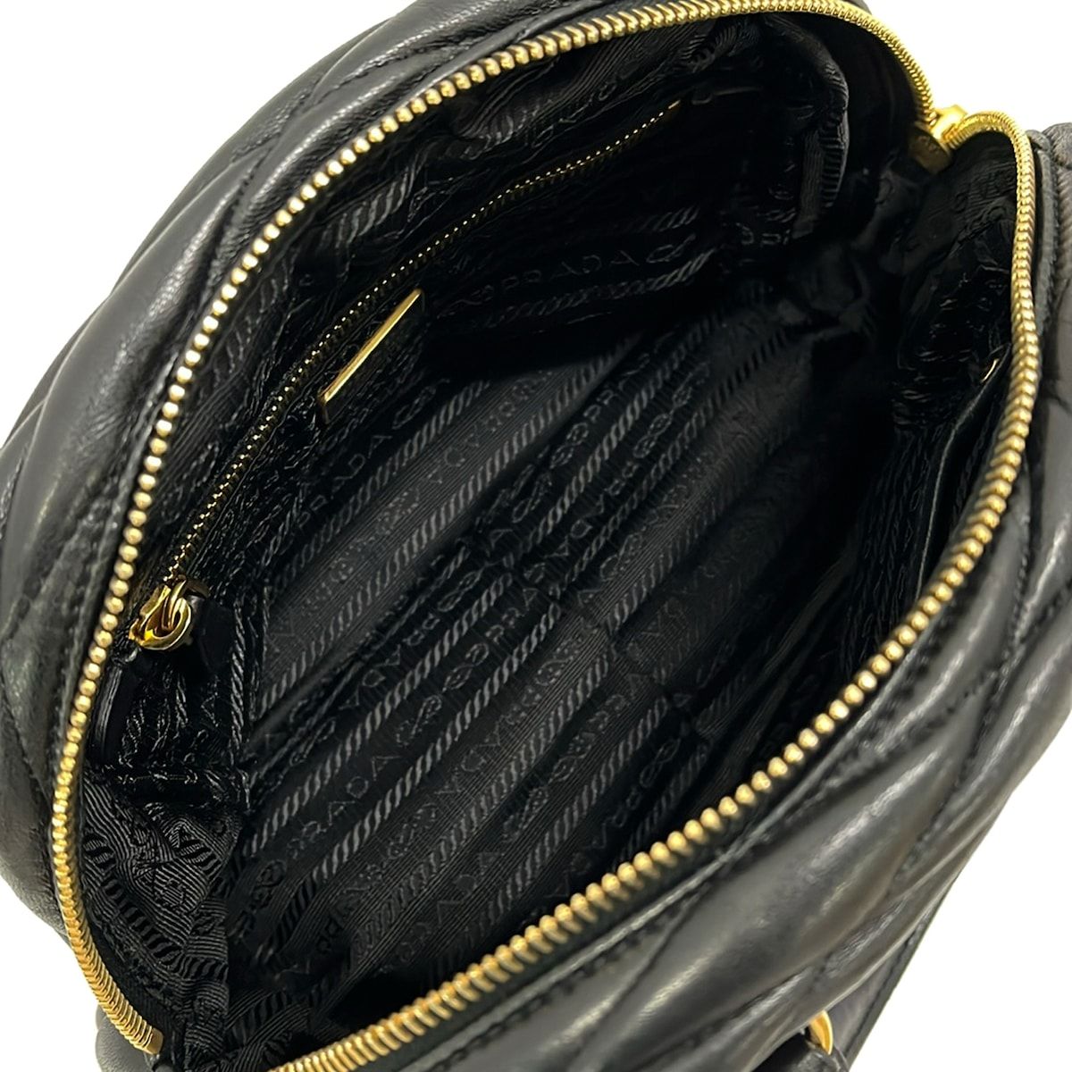 Prada Gathered Black Mini Bag Leather — view 7