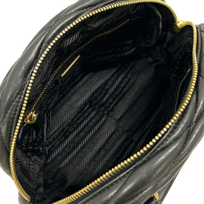 Prada Gathered Black Mini Bag Leather — view 7