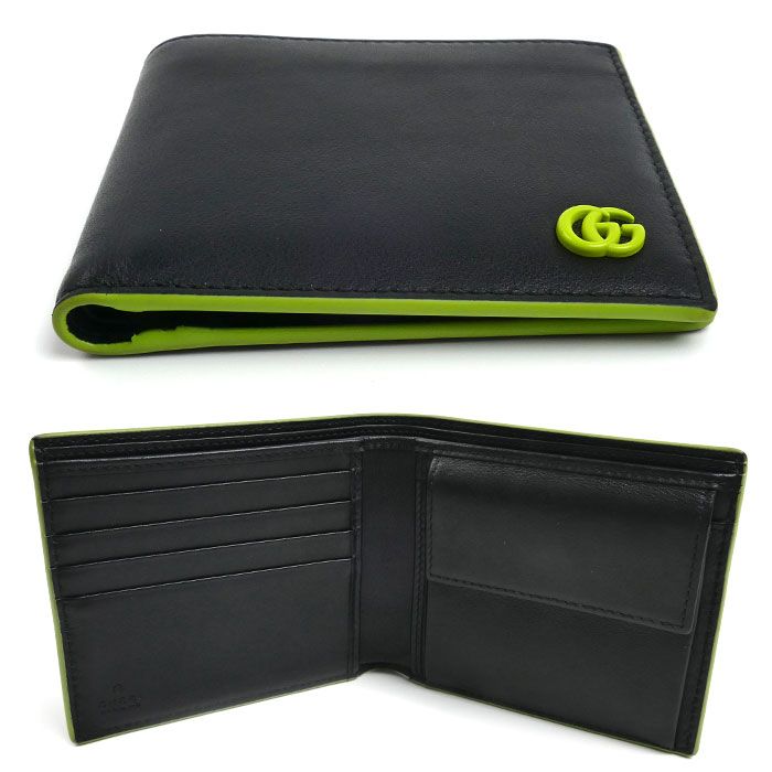 Gucci Double G Petit Marmont Bifold Wallet Black — view 3