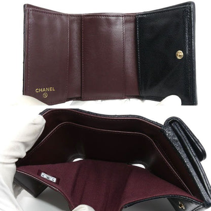 Chanel Quilted Classic Small Flap Wallet Trifold Black — view 5