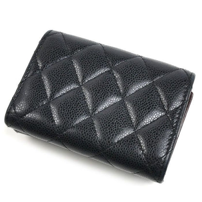 Chanel Quilted Classic Small Flap Wallet Trifold Black — view 2