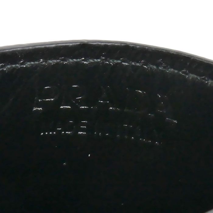 Prada Soft Looks Triangle Logo Card Case Black — view 8