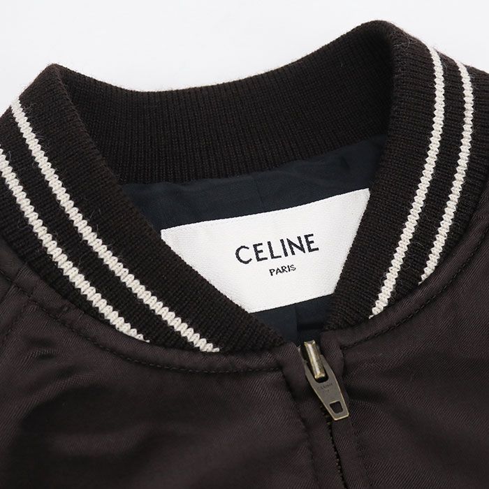 Celine Souvenirteddyjacket Edith Marine C Logo Jacket — view 3