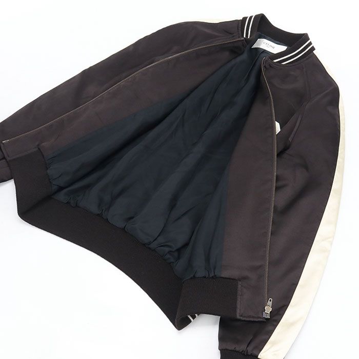 Celine Souvenirteddyjacket Edith Marine C Logo Jacket — view 8